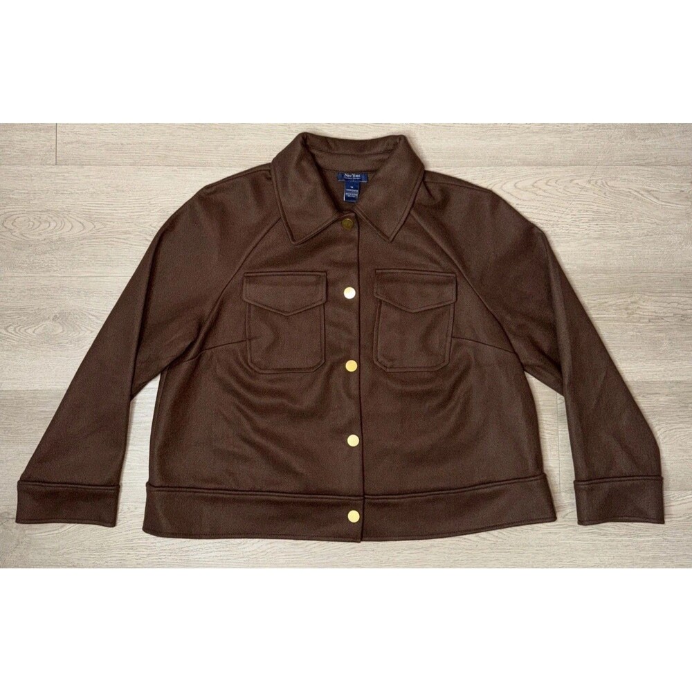 L.L. Bean Brown Button-Front Utility Jacket